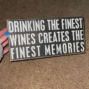 Wine sign for home decor